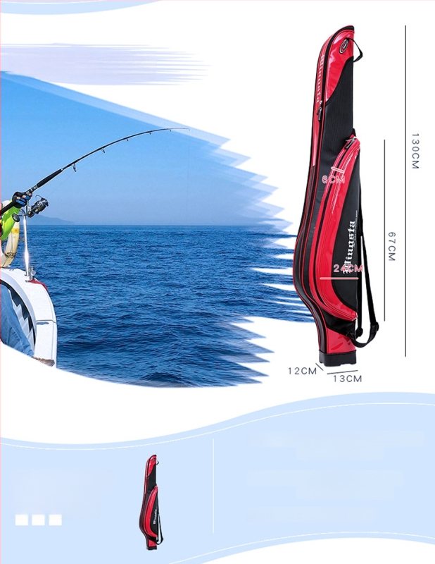 Τσάντα θαλάσσιου ψαρέματος – PVC, αδιάβροχη, ενισχυμένη κατασκευή, χωράει καλάμι ψαρέματος, μεγάλη χωρητικότητα