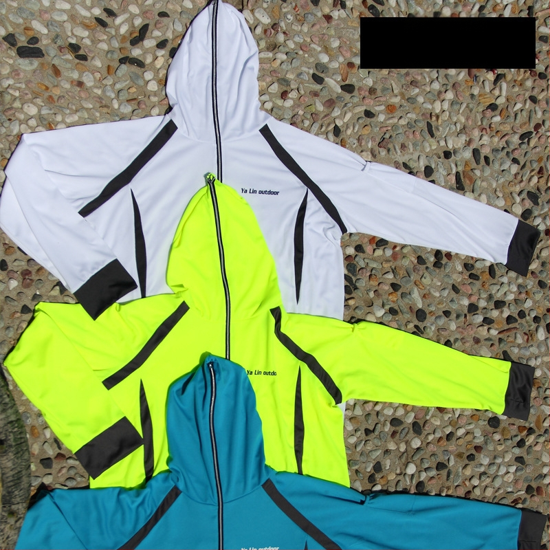 Vīriešu makšķerēšanas apģērbs, pret kukaiņiem, elpojošs, ātri žūst, Ice Silk audums, poliestera un polipropilēna maisījums