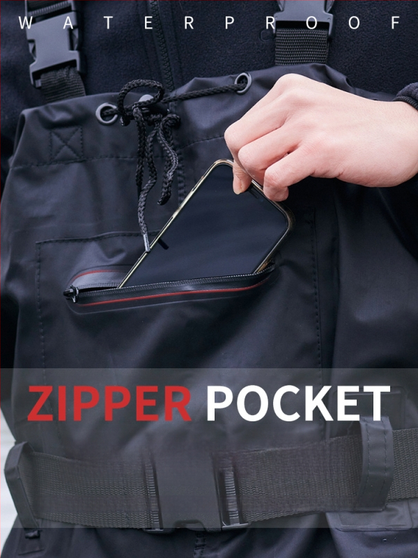 Haixiang Найлонови водоустойчиви панталони за риболов, с 1 джоб, пълен корпус