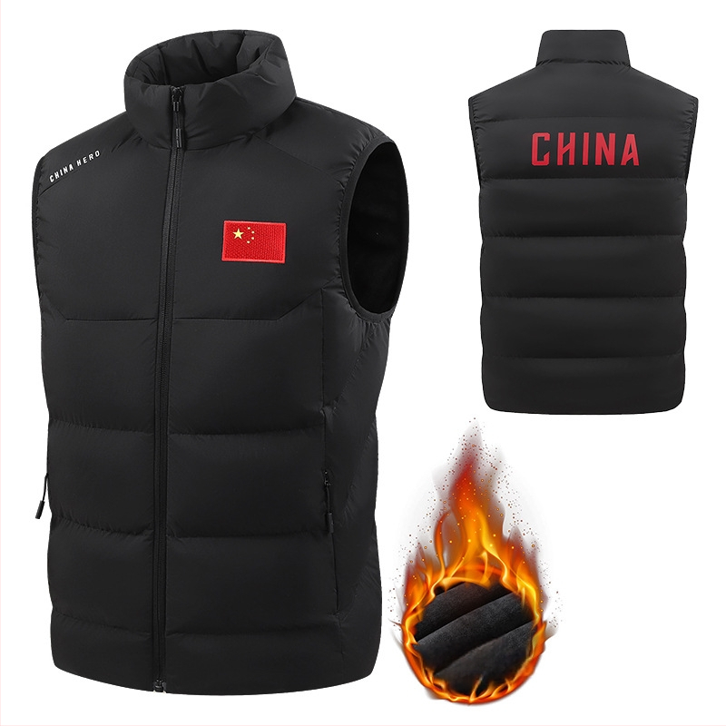 Sporta veste ar universālo, silta ar dūnas-pamatu pildījumu, stāvoša apkakle; piemērota pie sportam, piemēram, cīņas mākslai, skrējienam un velosipēdam; audums: ķīmisko šķiedru maisījums; oderējums: 100% poliesteris; sezonas: ziema, pavasaris, rudens