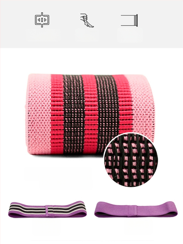 Elastična elastična petlja za fitness – krug za bokove i gluteuse, joga i čučnjevi; materijal: poliester-pamuk; marka: Shi Yan