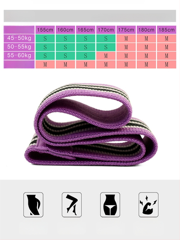 Elastična elastična petlja za fitness – krug za bokove i gluteuse, joga i čučnjevi; materijal: poliester-pamuk; marka: Shi Yan