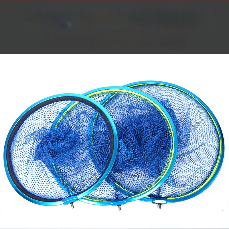 Velika mrežna glava za ribolov, trokutasti aluminijski okvir, gumom premazan protiv zapetljavanja, duboki džep mreže