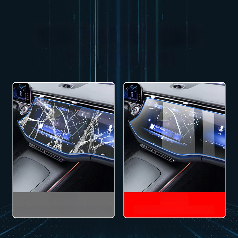 Mercedes-Benz E-Class E260L/E300L centrālā vadības un navigācijas ekrāna aizsargstikls – viengabala, skrāpējumu izturīgs, pret pirkstu nospiedumiem, temperatūras izturīgs