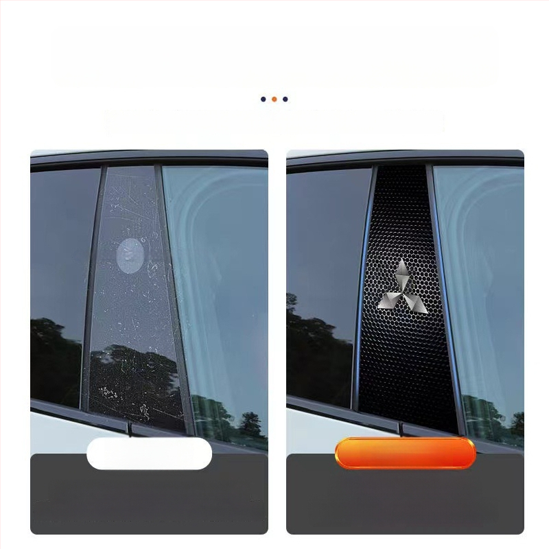 Стикер за лого на централната колона на автомобила - персонализиран декоративен стикер за каросерията с лепило