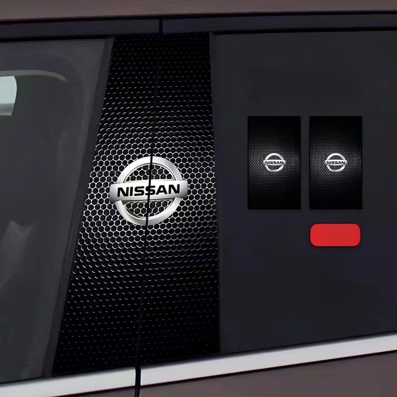 Стикер за лого на централната колона на автомобила - персонализиран декоративен стикер за каросерията с лепило