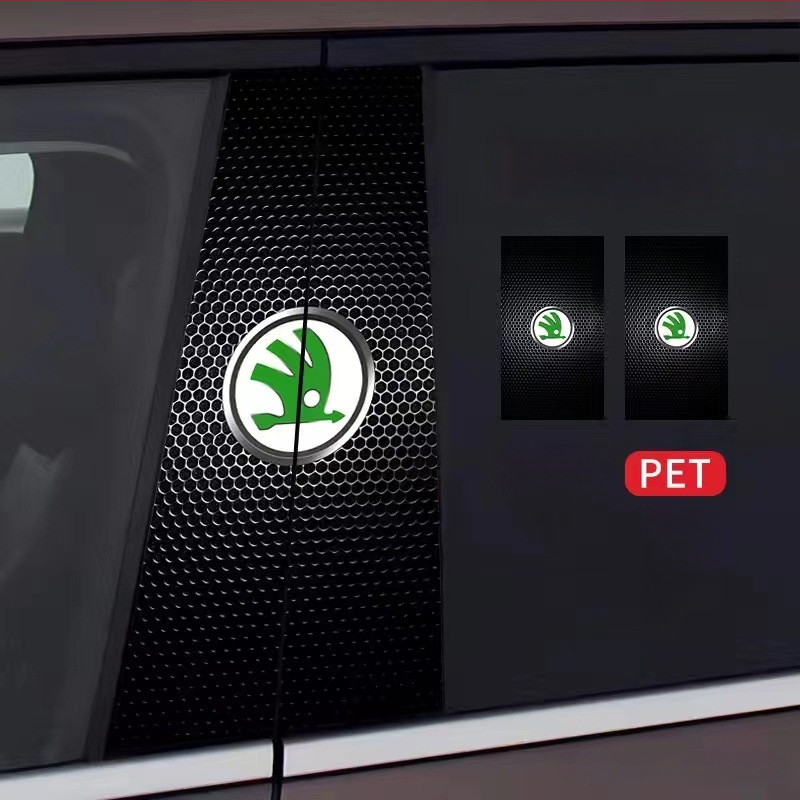 Стикер за лого на централната колона на автомобила - персонализиран декоративен стикер за каросерията с лепило