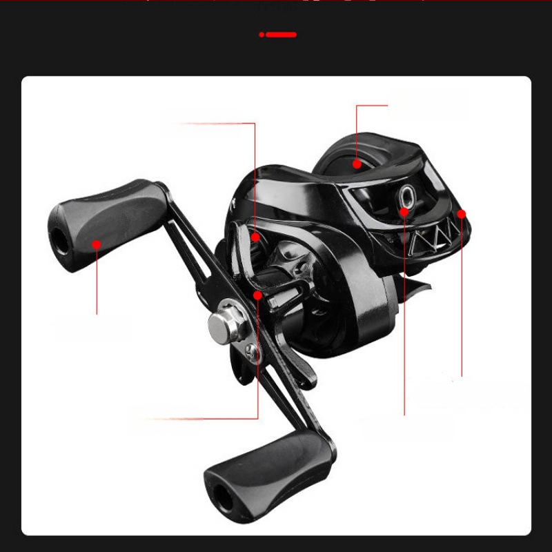 Καρούλι ψαρέματος με σχήμα σταγόνας για δόλωμα, αρχάριου επιπέδου, δεξιοχειρικό, μάρκα Powerful merchant