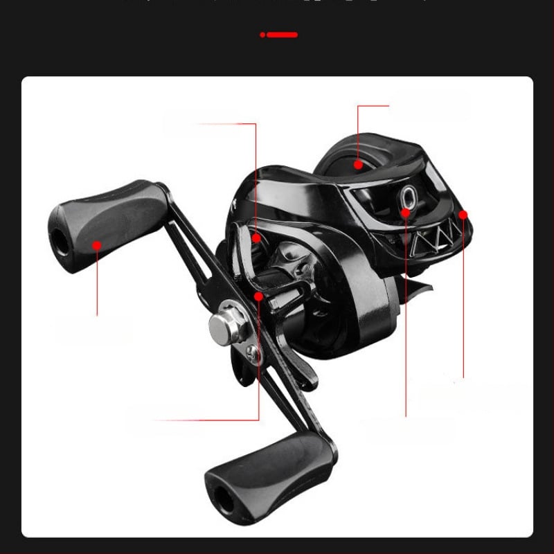 Καρούλι ψαρέματος με σχήμα σταγόνας για δόλωμα, αρχάριου επιπέδου, δεξιοχειρικό, μάρκα Powerful merchant