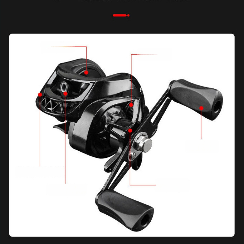 Καρούλι ψαρέματος με σχήμα σταγόνας για δόλωμα, αρχάριου επιπέδου, δεξιοχειρικό, μάρκα Powerful merchant