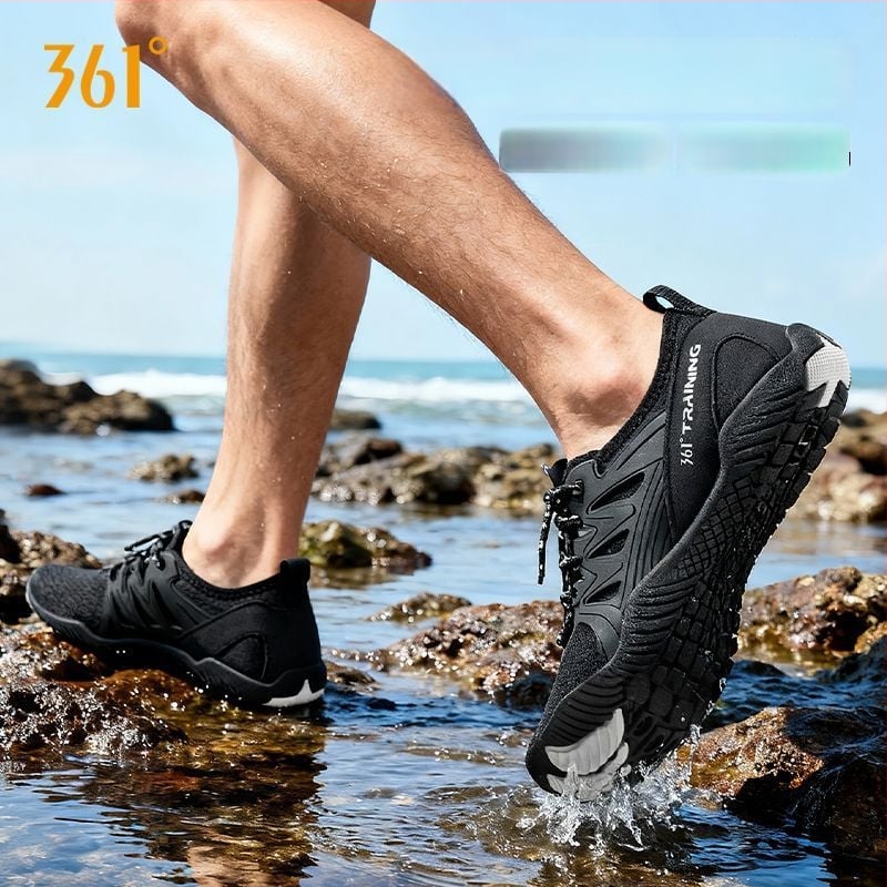 Pantofi pentru trasee pe râuri, antiderapante, partea superioară din pânză, talpă PVC, înălțime joasă