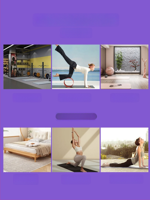 Joga podloga EVA, debljine 22 mm, protuklizna, s jastučićem za koljeno