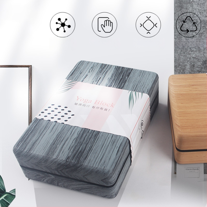 Three Brahma joga blok - POE materijal, 420 g, prilagodljiva obrada, licencirana privatna marka