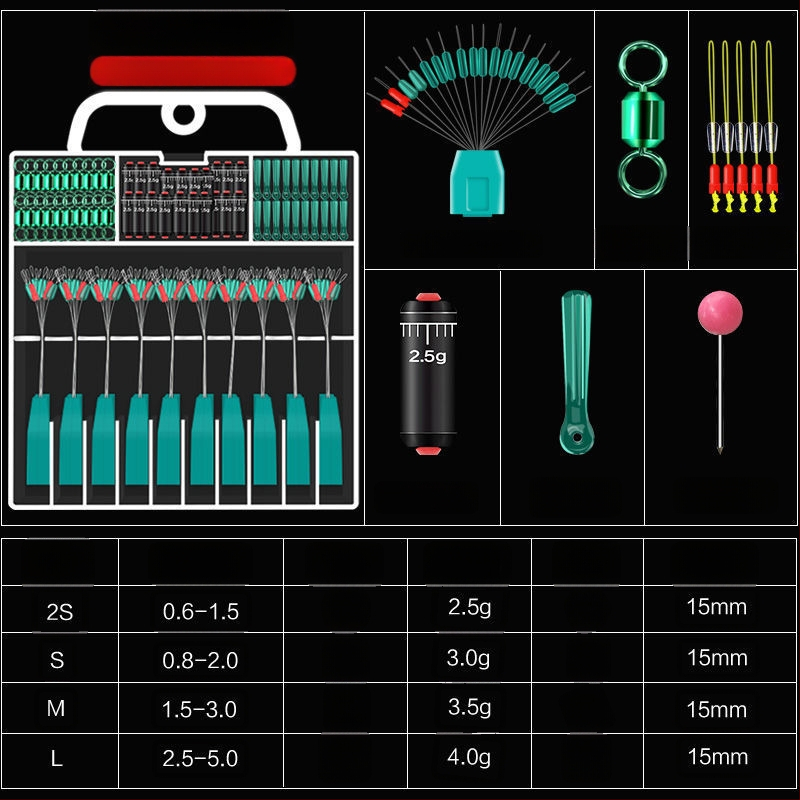 Set Space Bean din silicon pentru linia principală - pachet complet de accesorii pentru pescuit avansat