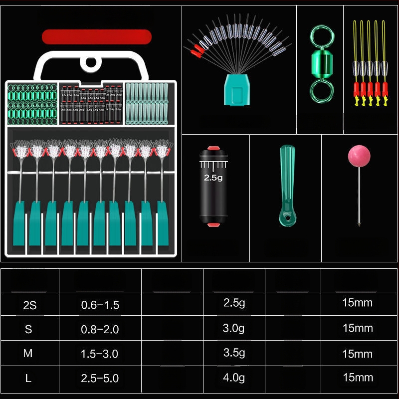 Set Space Bean din silicon pentru linia principală - pachet complet de accesorii pentru pescuit avansat