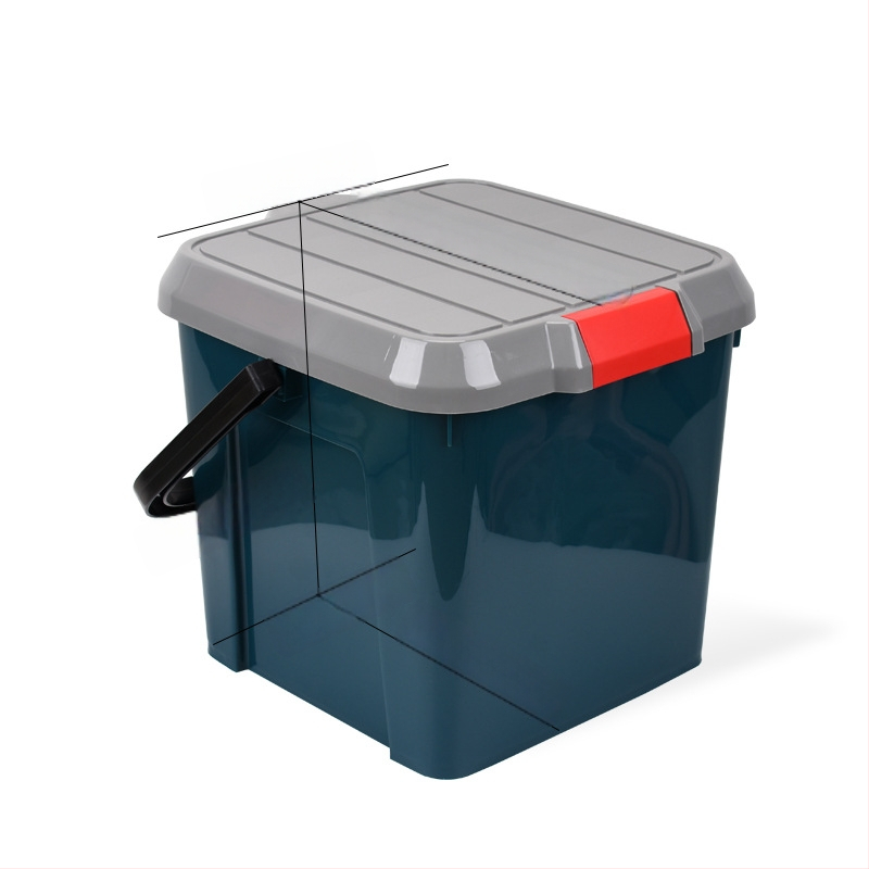 Plastikinis kibiras su dangteliu ir su sėdimu žvejybai, nešiojamas laikymo kibiras, Prekės ženklas: Love Plastic Na, Išleidimo laikotarpis: 2021 m. vasara, Bendra masė 1 kg