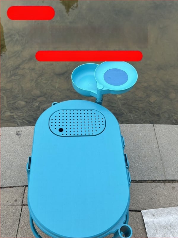 Găleată de pescuit multifuncțională cu tavă pentru momeli, formă ovală, corp îngroșat tare, din plastic, 1,6 kg