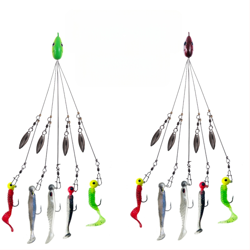 ZURYP Zivju āķis, bez bodēja, atstarojošām pērlītēm rotāts mānekļa, gatavs privātajai etiķetei, makšķerēšana pie okeāna pludmales