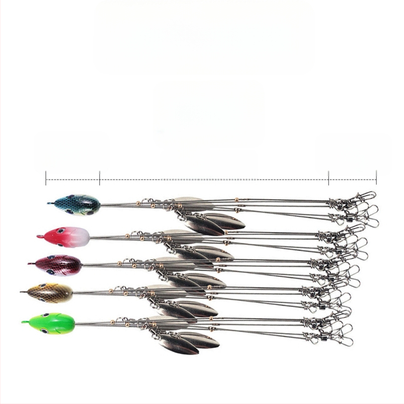 ZURYP Zivju āķis, bez bodēja, atstarojošām pērlītēm rotāts mānekļa, gatavs privātajai etiķetei, makšķerēšana pie okeāna pludmales