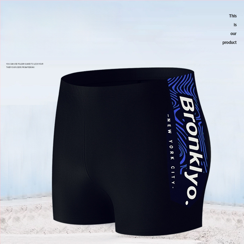 Onuzi pantaloni scurți de înot pentru bărbați vară, dublu strat, uscare rapidă, croi lejer, imprimeu, țesătură poliester, căptușeală poliester cu 10% elastan