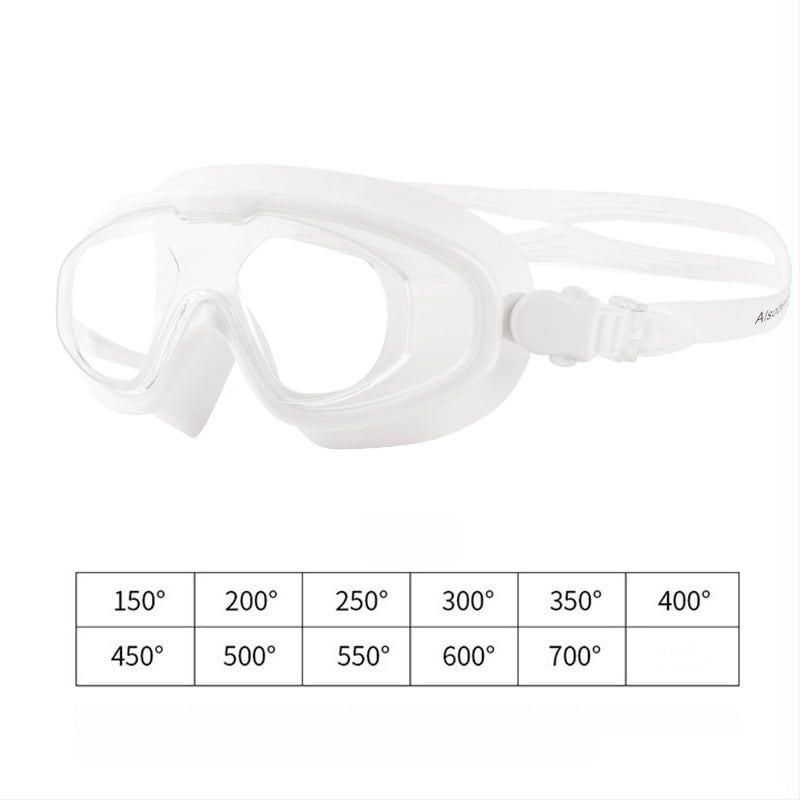 Ochelari de înot pentru miopie, impermeabili, antiaburire, HD, cadru mare, pentru adulți