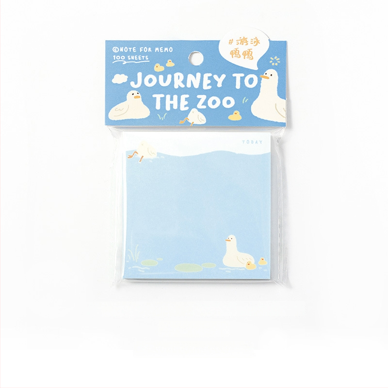 Jurnal de călătorie la grădina zoologică — 100 de file, hârtie, ilustrații în stil desen animat, imprimare