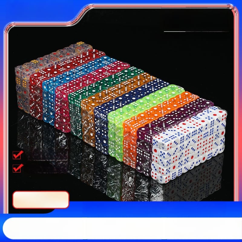 Akrilo Mahjong kauliukai suapvalintais kampais šachmėms ir kortų žaidimams