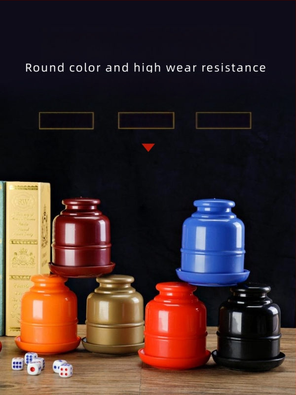 Runwei kauliukų puodelių rinkinys, PP medžiaga, 120 vnt., šachmatų ir kortų žaidimams