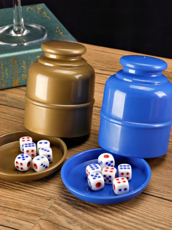 Runwei kauliukų puodelių rinkinys, PP medžiaga, 120 vnt., šachmatų ir kortų žaidimams