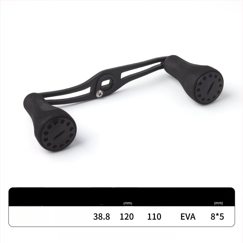 RUKE mâner de braț reglabil pentru mulinete de pescuit – ușor, extins și mărit, EVA anti-derapant, potrivire universală