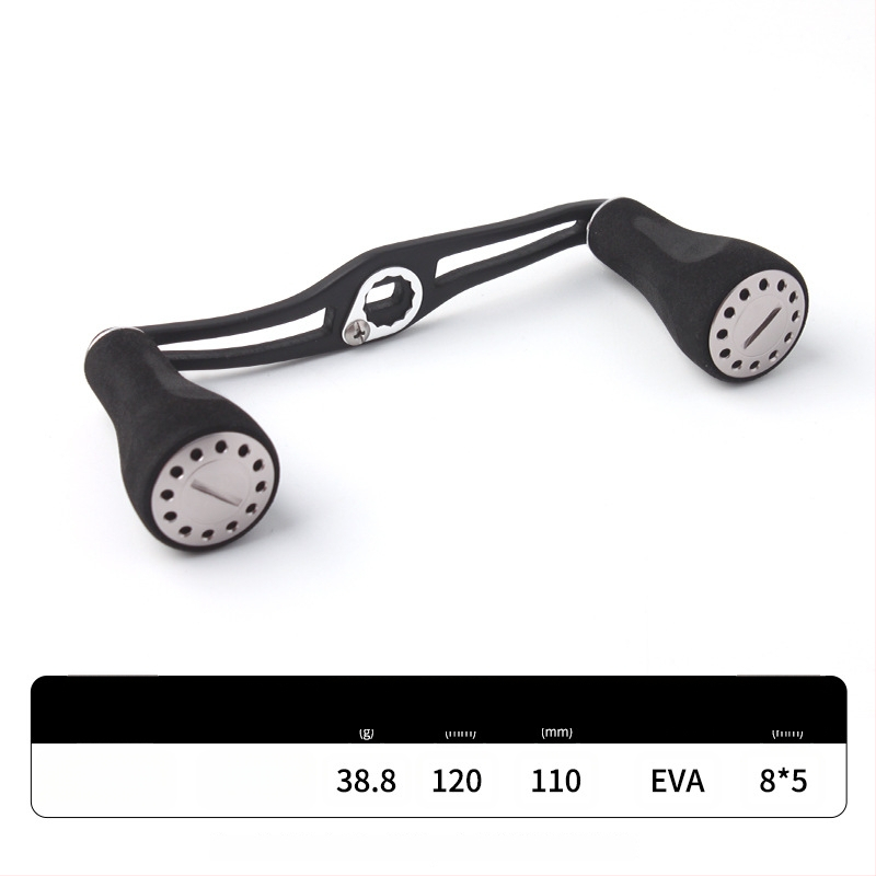 RUKE mâner de braț reglabil pentru mulinete de pescuit – ușor, extins și mărit, EVA anti-derapant, potrivire universală