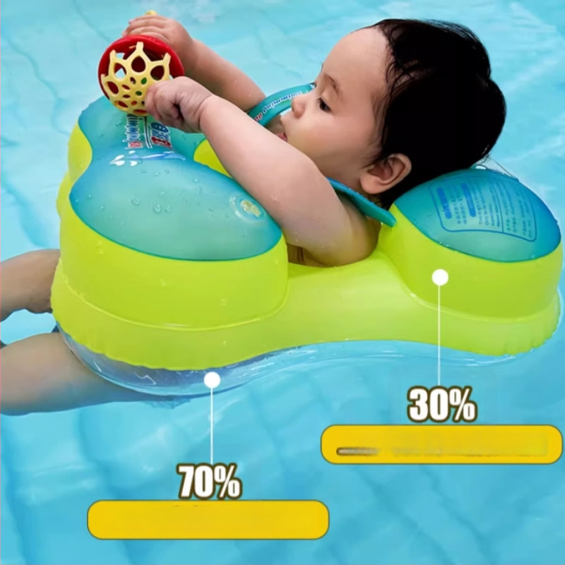 Inel de înot pentru copii cu curea subraț, PVC ecologic 0,33 mm, pentru înot și plimbare în apă