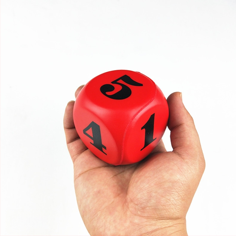 PU putų kubeliai, 6-pusių, minkštas švietėjiškas žaislas vaikams, pakuotė 600 vienetų