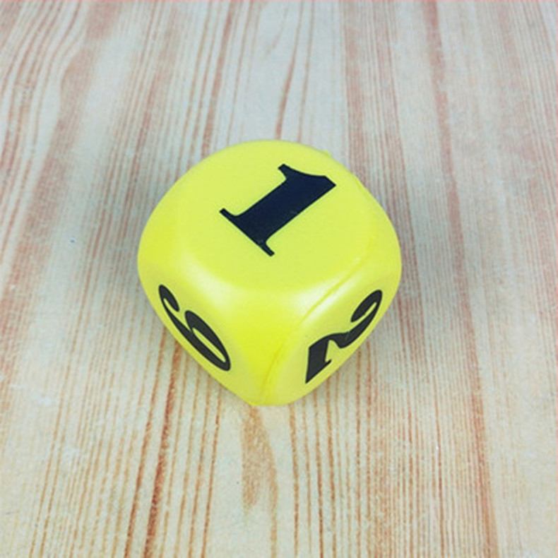 PU putų kubeliai, 6-pusių, minkštas švietėjiškas žaislas vaikams, pakuotė 600 vienetų