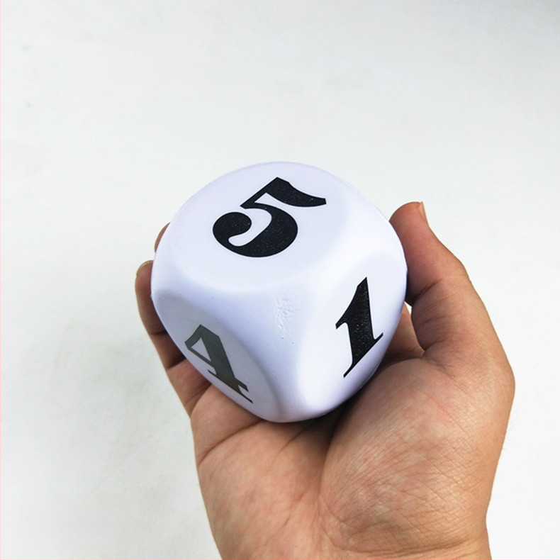 PU putų kubeliai, 6-pusių, minkštas švietėjiškas žaislas vaikams, pakuotė 600 vienetų