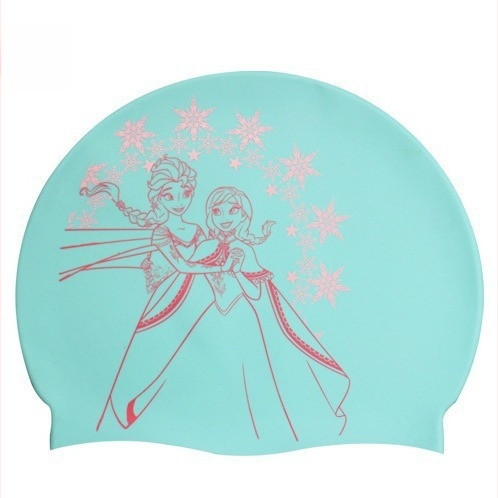 Șapcă de înot din silicon pentru copii, imprimeu cu personaje, protecție impermeabilă a urechilor, potrivită pentru înot și activități acvatice