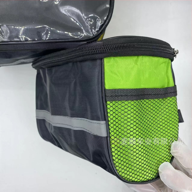 Jalgratta käepideme kott (kangas peegeldavate ribadega; mudel 679; Sanmaishun)