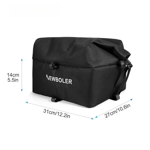 Tagumine jalgrattakorv raudse raamiga ja sisemise voodriga, mudel BIKA-BAG119, veekindel ja isoleeritud.