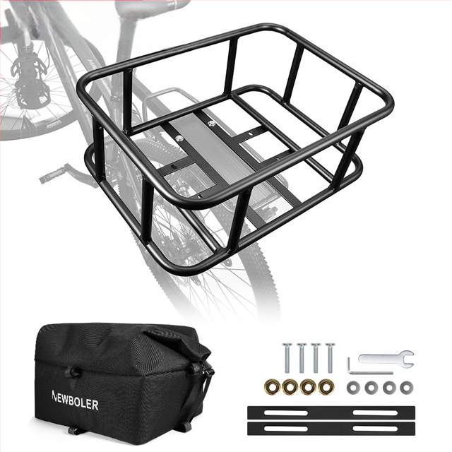 Tagumine jalgrattakorv raudse raamiga ja sisemise voodriga, mudel BIKA-BAG119, veekindel ja isoleeritud.