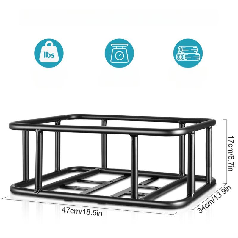 Tagumine jalgrattakorv raudse raamiga ja sisemise voodriga, mudel BIKA-BAG119, veekindel ja isoleeritud.