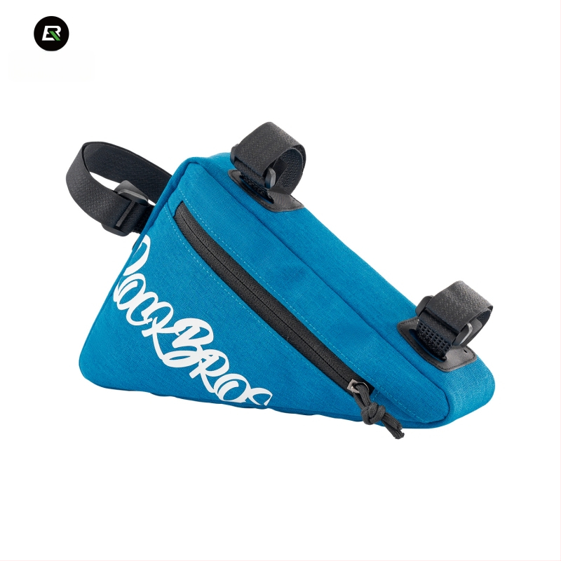 ROCKBROS Trokutna torba za gornji okvir bicikla s torbom za alate na prednjem okviru (poliesterska tkanina; zatvarač od cinkovog legura; kapacitet 1.4L/0.8L; model G001, 30180030)