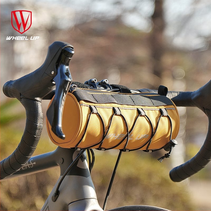 Wheelup Jalgratta eesmine kott – Mudel 0845, materjal: diagonaalne lillemustriga kangas