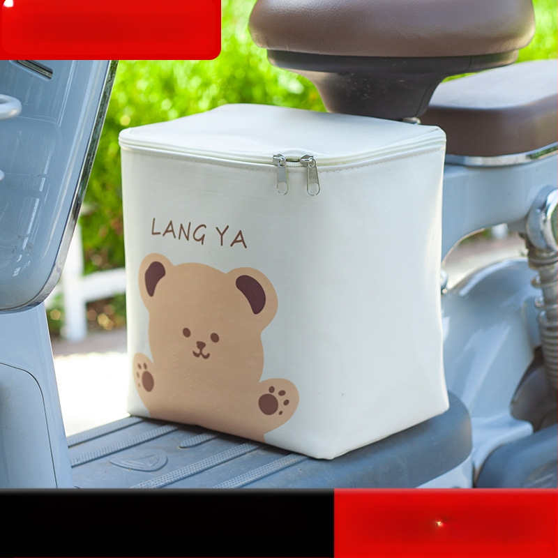 Geantă din piele pentru bicicletă electrică, spațiu mare pentru pedale, capacitate 15 L, impermeabilă, cu căptușală interioară