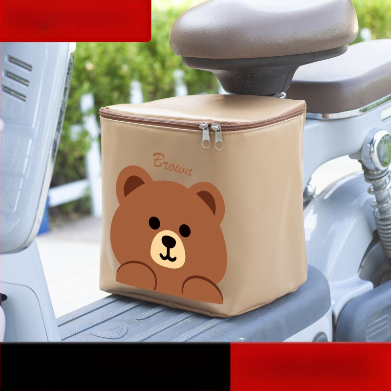 Geantă din piele pentru bicicletă electrică, spațiu mare pentru pedale, capacitate 15 L, impermeabilă, cu căptușală interioară