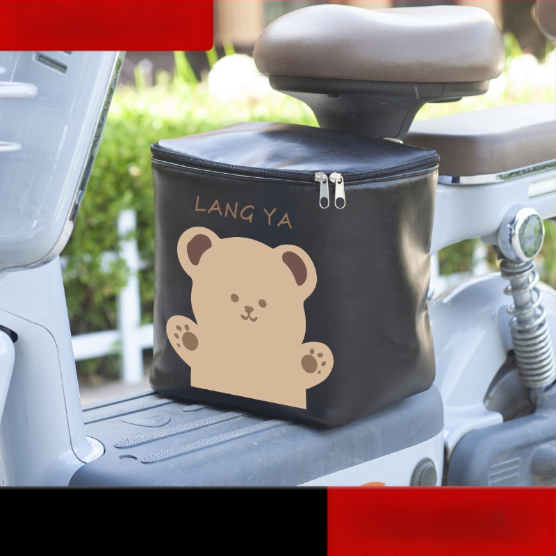 Geantă din piele pentru bicicletă electrică, spațiu mare pentru pedale, capacitate 15 L, impermeabilă, cu căptușală interioară