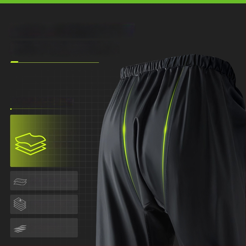 Suaugusiųjų lietaus komplektas — atskiras lietaus paltas, unisex viso kūno lietaus drabužiai elektroniniam dviračiui/motociklui, PVC audinys su vandeniui atspariu PVC klijų sluoksniu