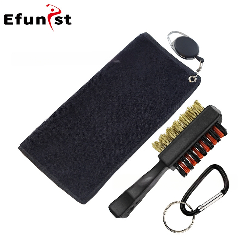 Γκολφ πετσέτα efunist - πολυεστέρας, διπλής όψης βελούδο, καραμπίνερ, εσωτερική/εξωτερική χρήση