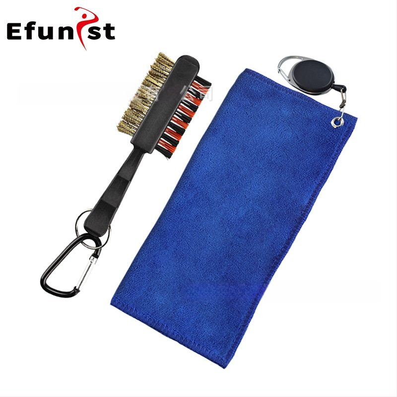 Γκολφ πετσέτα efunist - πολυεστέρας, διπλής όψης βελούδο, καραμπίνερ, εσωτερική/εξωτερική χρήση