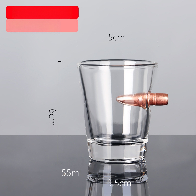 Stiklinė alaus taurelė kulkos formos su logotipu, talpa 401–500 ml, paprastas stilius