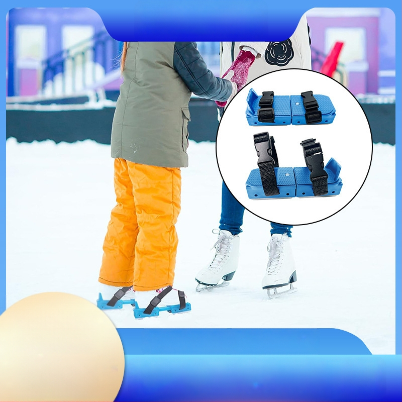 Moqian Vaikų ledinių čiužinių pradžiai – slidinėjimui ir čiuožimui, Viršus: webbing, Ašmenys: nerūdijantis plienas, Padas: plastikas + metalas